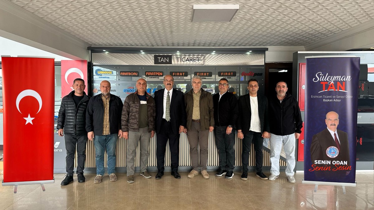 İş Dünyasından Süleyman Tan’a Destek Ziyareti: “Birlikte Güçlü Erzincan” Mesajı