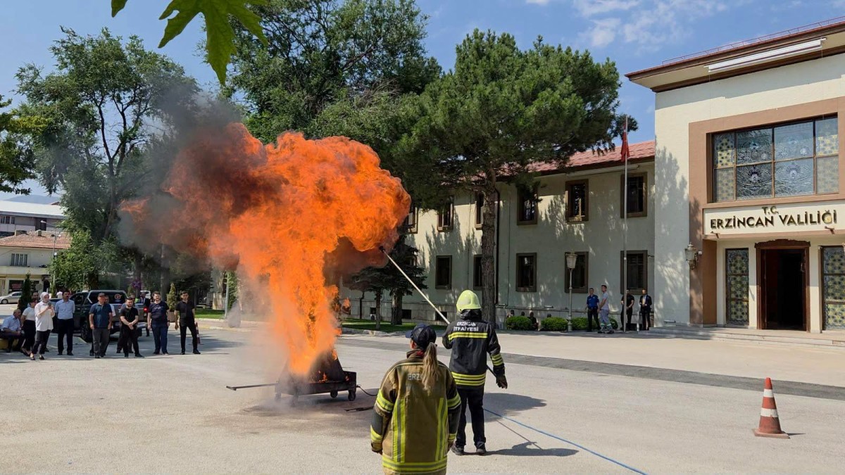 Erzincan’da Yangın Eğitimi Seferberliği