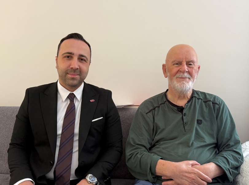 İletişim Bölge Müdürü Mert Ödeş’ten Mustafa Kutlu’ya Geçmiş Olsun Ziyareti