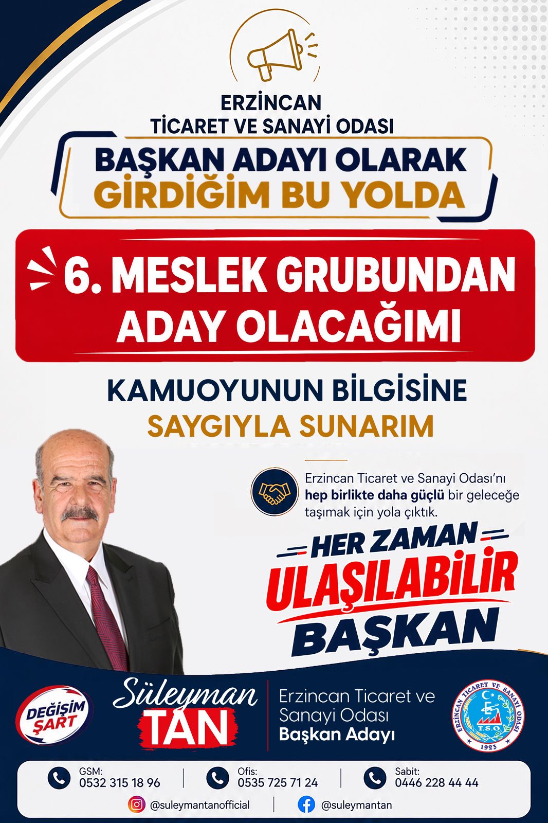  6. Meslek Grubundan Aday Olacak 