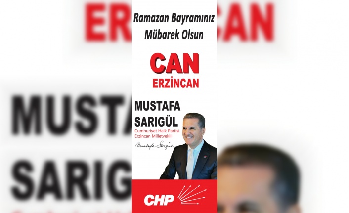 Mustafa Sarıgül: Ramazan Bayramınız Mübarek Olsun