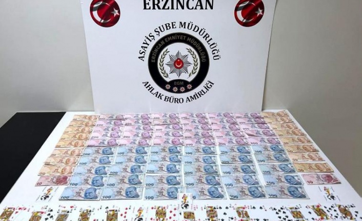 Erzincan’da kumar operasyonu: 13 yabancı uyruklu şahıs suçüstü yakalandı