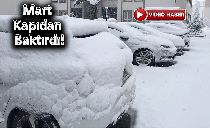 Erzincan Güne Kar İle Uyandı