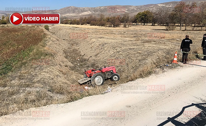 Devrilen traktörün altında kalan sürücü öldü