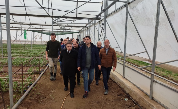Erzincan’da kurulması planlanan sera alanı için teknik gezi