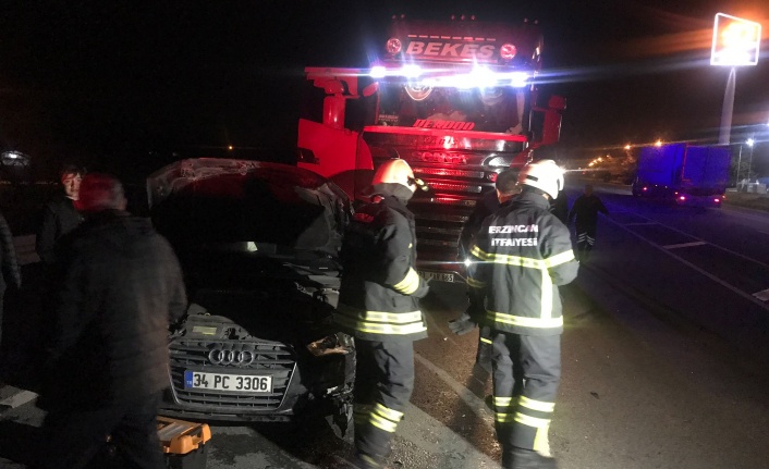 Erzincan’da trafik kazası: 1 yaralı