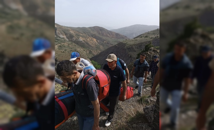 Yaralanan kadına UMKE ekipleri yetişti