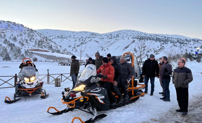 Erzincan'da  Turizm Elçileri  Ergan Dağı Kayak Merkezi'nde