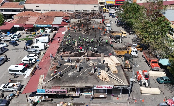 Buğday Meydanı’nda çalışmalar sürüyor