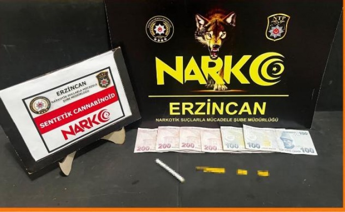 Erzincan’da Narkotik Operasyon