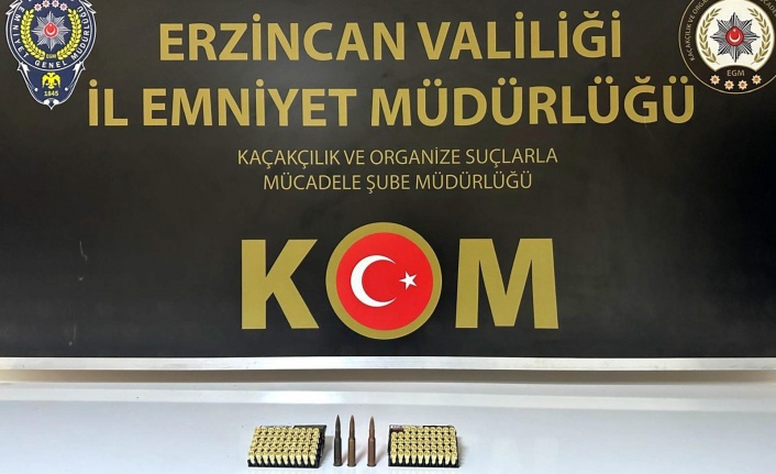 Erzincan’da Kaçak Mühimmat Operasyonu