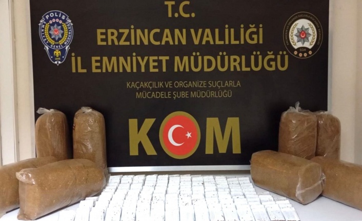 Erzincan’da Kaçak Tütün Operasyonu