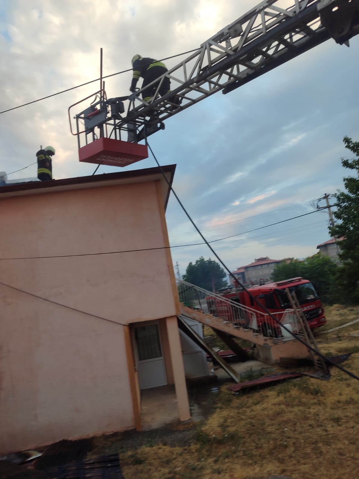 Erzincan’da Müstakil Evde Korkutan Yangın