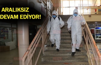 Erzincan’da dezenfekte çalışmaları devam ediyor