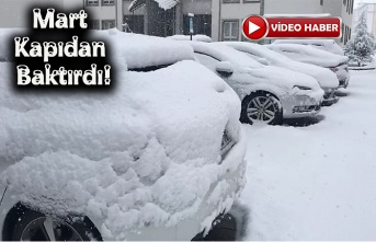 Erzincan Güne Kar İle Uyandı