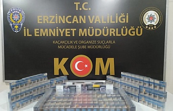 Erzincan’da kaçak sigara operasyonu