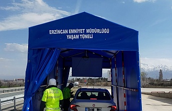 Yaşam Tünelinde durdurulan sürücülere bilgilendirme Yapıldı