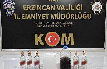 Erzincan’da sahte içki operasyonu