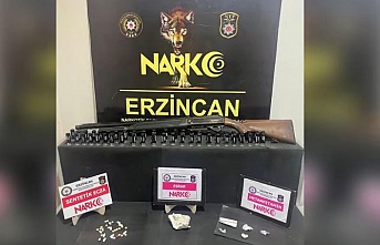 Bir miktar uyuşturucu madde ve 1 adet av tüfeği ele geçirildi