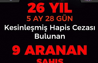 Erzincan'da hapis cezası bulunan 9 şahıs yakalandı