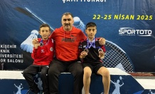 Erzincanlı sporcular madalyalarla döndü