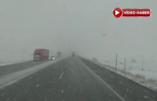 Yollarda Kar Yağışı Sürücüleri Zorladı