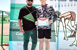 Erzincanlı sporcu gülle atmada türkiye ikincisi oldu