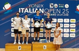 Erzincan Badminton takımı İtalya'dan madalya ile döndü