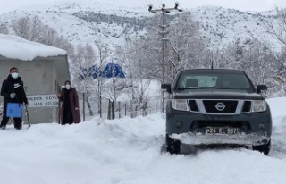 Kar yağışı Kovid-19'un Savaşçılarını...