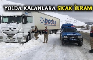 Erzincan’da sürücülere çorba