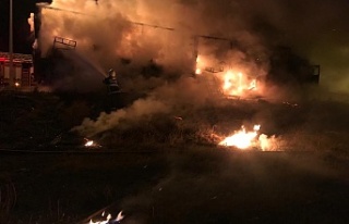 Erzincan'da tır yangını korkuttu