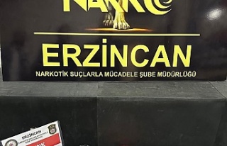 Erzincan’da 169,86 gram skunk maddesi ve hassas...