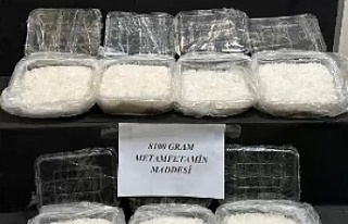 Erzincan’da 8100 gram metamfetamin maddesi ele geçirildi