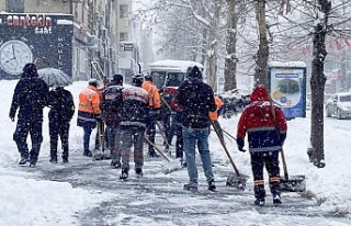 Erzincan’da ekipler yoğun mesai altında