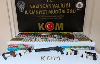 Erzincan silah operasyonu: 3 şüpheliden 2’si tutuklandı