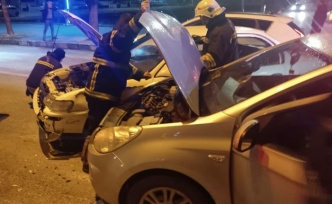 Cumhuriyet Mahallesi’nde Trafik Kazası