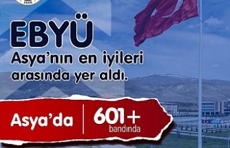 EBYÜ Asya’nın en iyi üniversiteleri arasında yer aldı