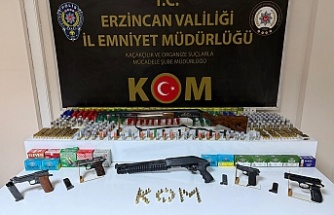 Erzincan silah operasyonu: 3 şüpheliden 2’si tutuklandı