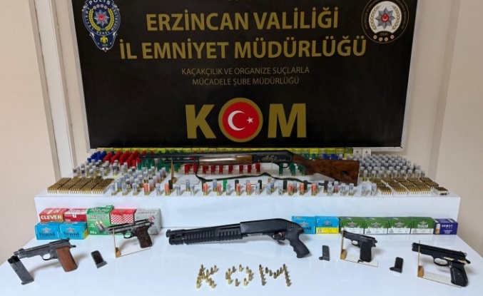 Erzincan silah operasyonu: 3 şüpheliden 2’si tutuklandı