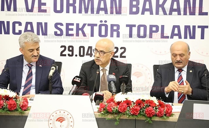 Bakan Prof. Dr. Vahit Kirişci, Erzincan Sektör Toplantısına Katıldı.